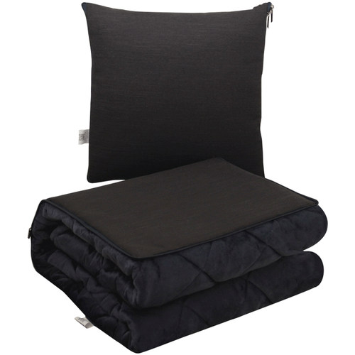 两用毛绒午睡毯沙发加厚抱枕被子