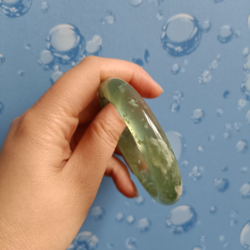 蓝田玉店岫玉绿色天然