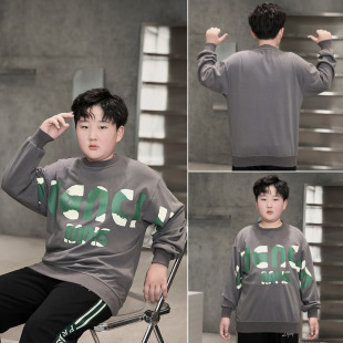 中大童胖孩子加肥加大百搭长袖 胖童男童卫衣春款 上衣时髦 特价 断码