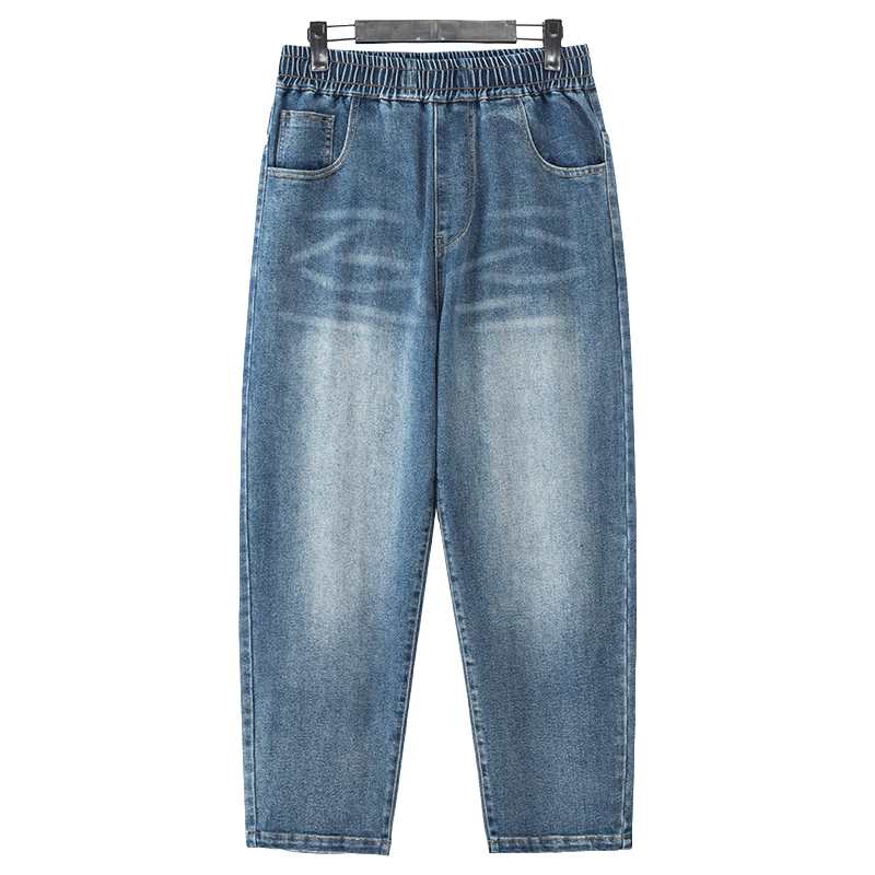 胖童装加肥加大码男大童牛仔裤初中生中大童裤子加绒加厚春秋冬装