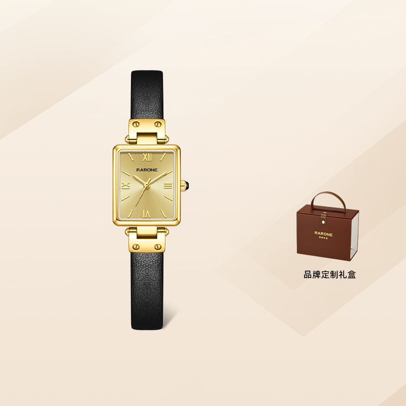 Rarone雷诺小金玉手表复古轻奢女
