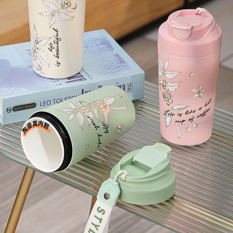 真陶瓷内胆咖啡杯车载便携随行杯