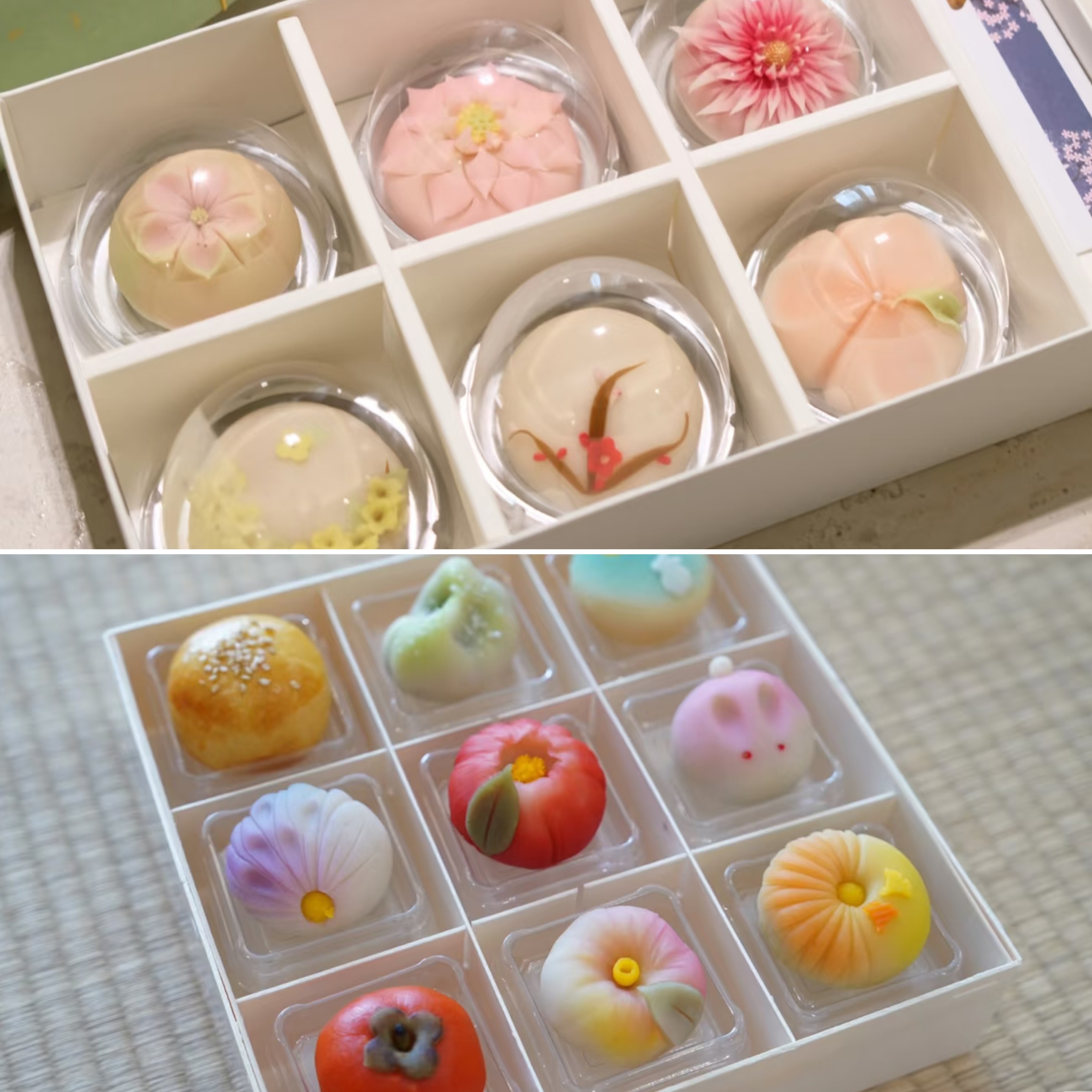 日本和果子专用PET食品级70g圆形50g方形透明茶菓子吸塑料包装盒