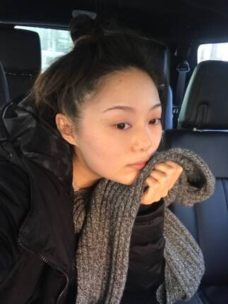 洋气深灰色夹花长款冬季围巾晚晚同款围脖粗毛线保暖百搭加厚针织
