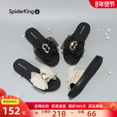 可外穿凉拖女夏季 新款 凉鞋 蜘蛛王女鞋 厚底外出拖鞋 仙女风蝴蝶结