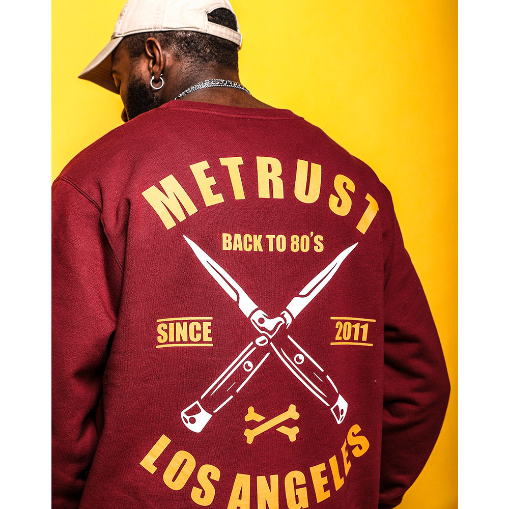 蜜丘琳街头潮牌 西海岸风格 街舞滑板说唱bboy嘻哈加绒宽松卫衣