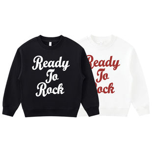 Rock街舞卫衣圆领卫衣 蜜丘琳美式 宽松BBOY舞者街舞摇滚Ready