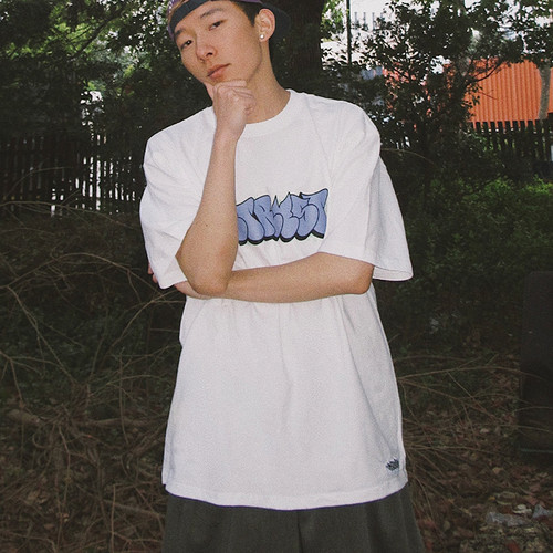 涂鸦泡泡字体METRUST嘻哈短袖