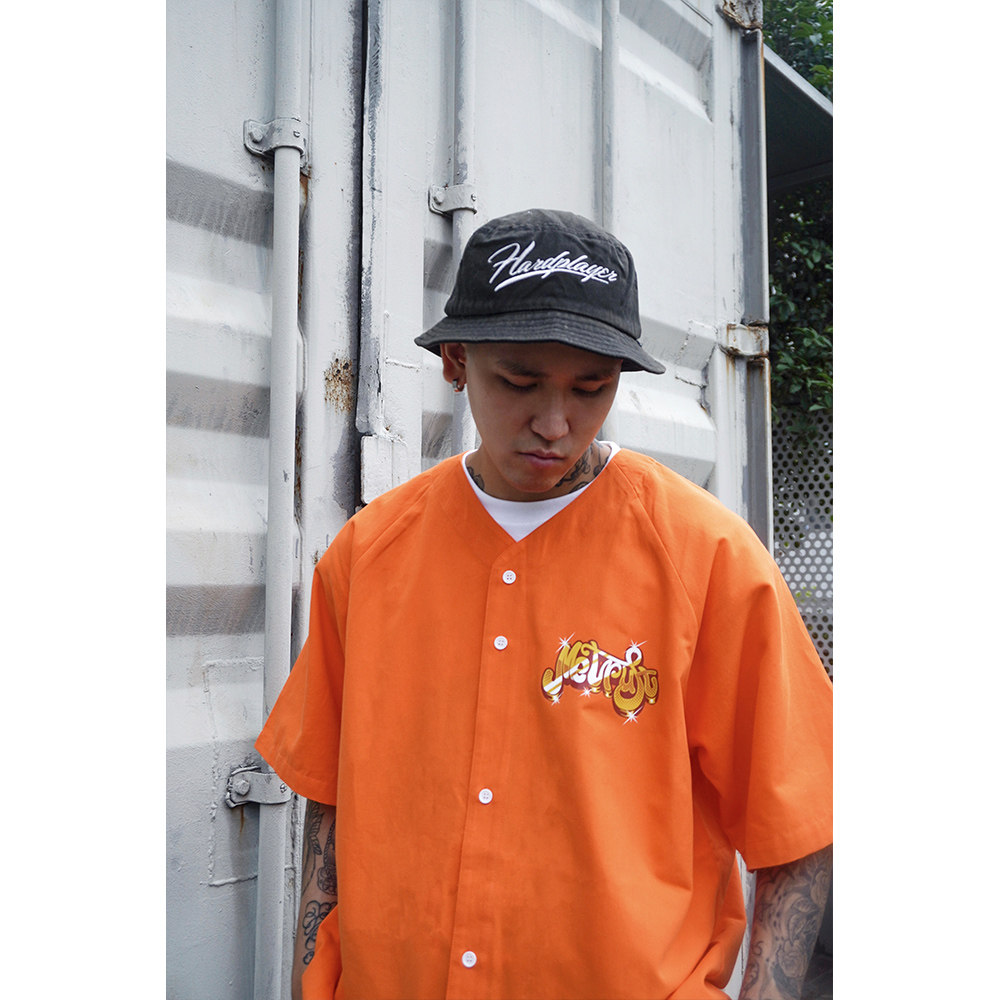 蜜丘琳METRUST国潮嘻哈街舞滑板说唱宽松BBOY美式棒球衫短袖