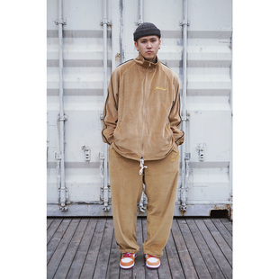 街舞bboy说唱灯芯绒复古嘻哈运动休闲套装 蜜丘琳国潮 OLDSCHOOL