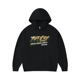 蜜丘琳街舞美式 嘻哈风logo印花连帽卫衣男女情侣宽松套头帽衫 黑色