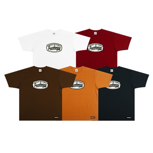 TEE恤 短袖 蜜丘琳复古印花国潮短袖 嘻哈街舞滑板说唱潮流学生时尚