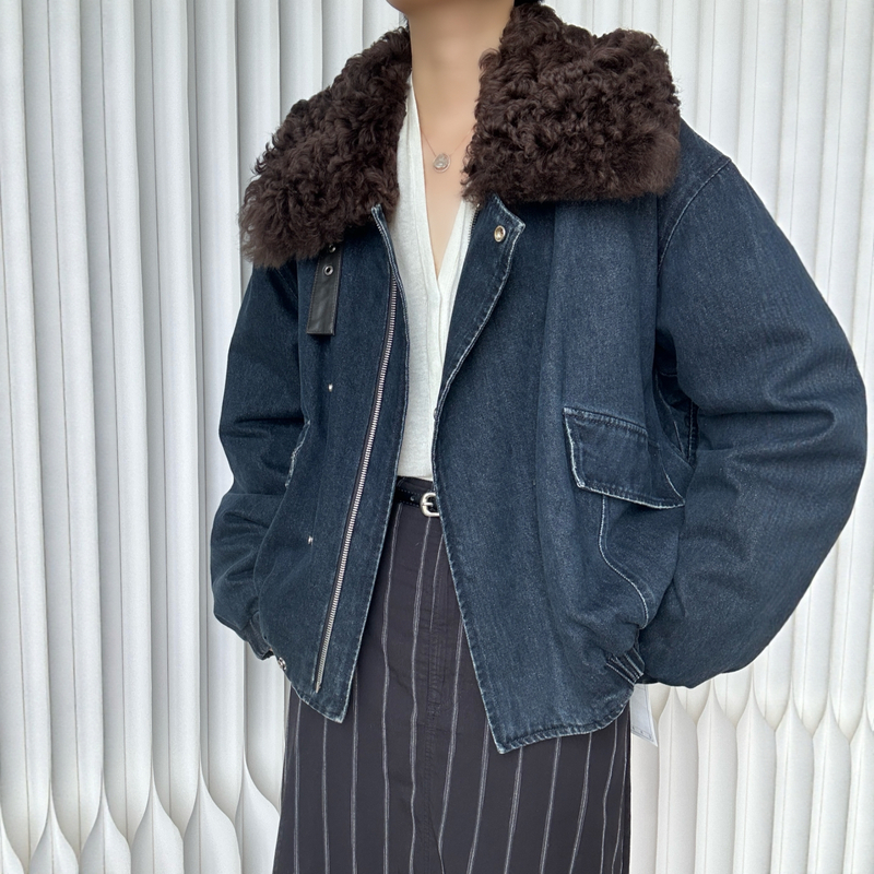 翻领短款拉链宽松复古风百搭保暖