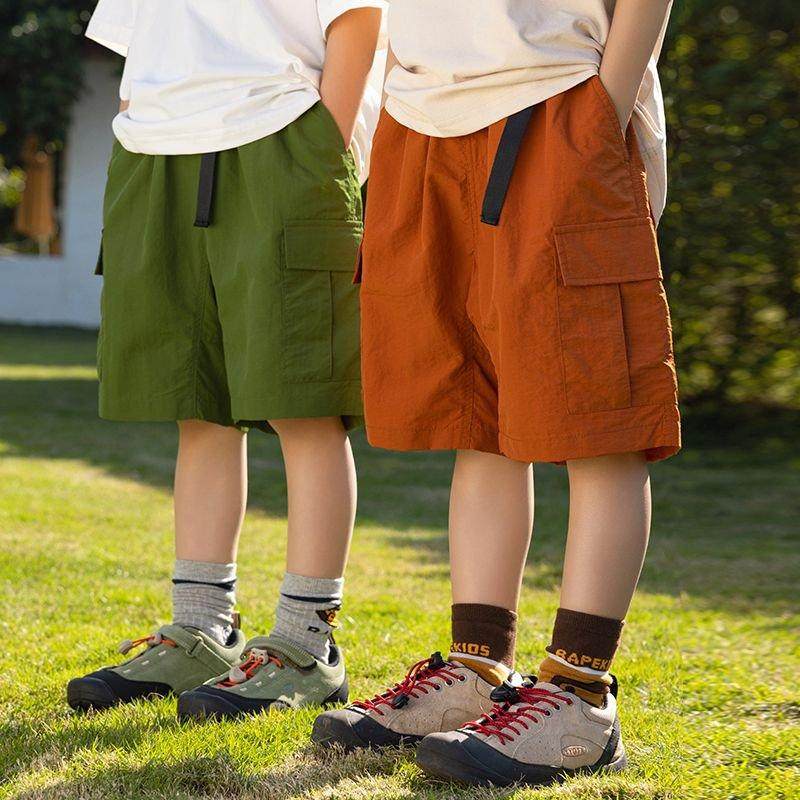 男童大口袋工装短裤儿童夏季速干中裤宽松透气五分裤子日系潮童装,童装/婴儿装/亲子装,裤子,淘宝优惠券,粉丝福利购,淘宝优惠卷