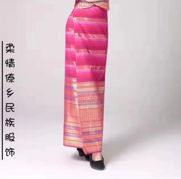 傣族女裙裹裙精品半身裙片裙长裙民族服装泰国风情西双版纳傣族裙