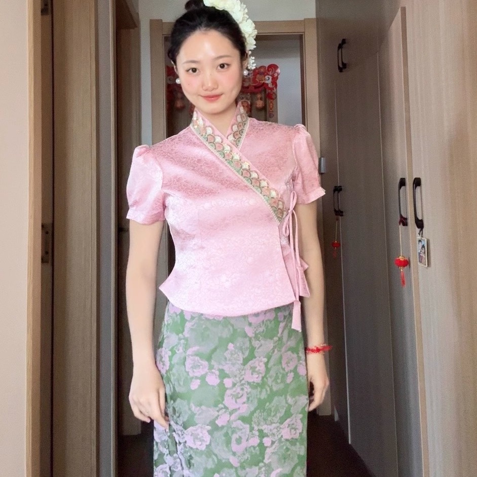 西景傣2025新款傣族服装小众印花