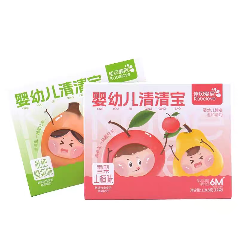 佳贝爱尼婴幼儿枇杷雪梨味山楂味宝宝儿童清清宝温和清润辅助食品