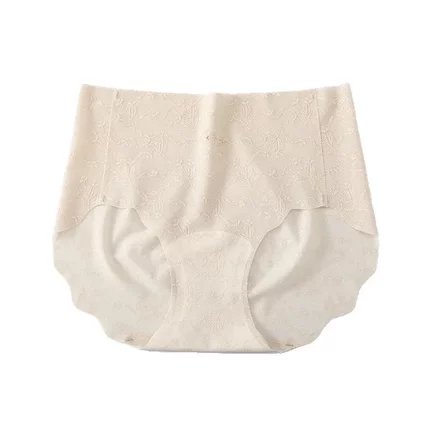 2026新款法式纯欲提花无痕内裤7A抑菌莫代尔内裆蕾丝包臀三角裤