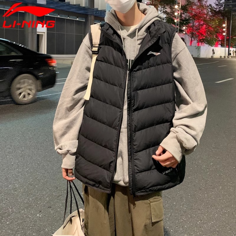 保暖加厚运动马甲李宁