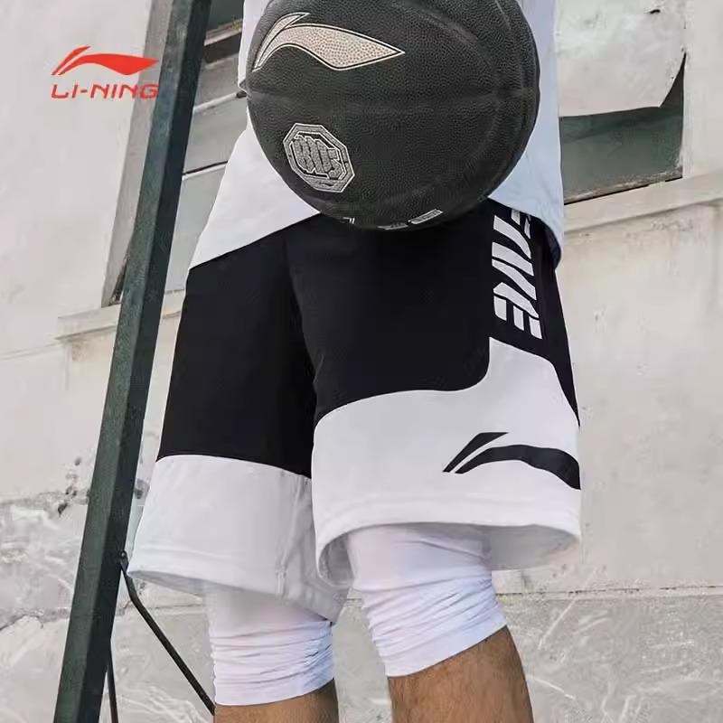 李宁反伍短裤男子夏季篮球裤排湿速干宽松透气轻薄运动训练五分裤
