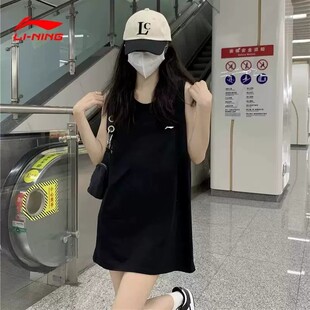 李宁运动背心女子夏装无袖吊带背心篮球休闲显瘦速干冰丝跑步上衣
