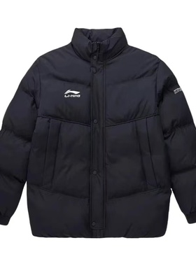 李宁棉服2024秋冬新款男子防风防泼水保暖运动休闲外套 AJMS081