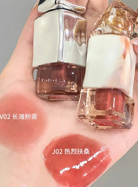 Mistine泰式奶咖唇釉蜜丝婷奶茶丝绒唇霜V02水光唇冻J01J02现货发