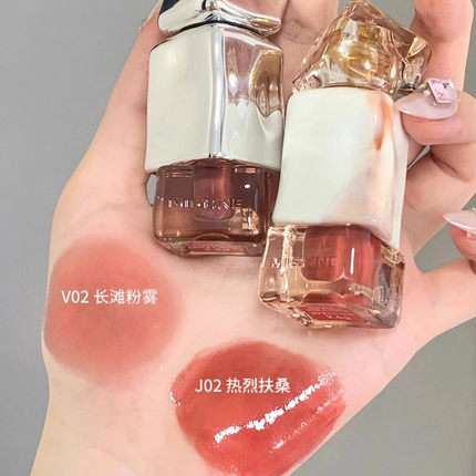 Mistine泰式奶咖唇釉蜜丝婷奶茶丝绒唇霜V02水光唇冻J01J02现货发