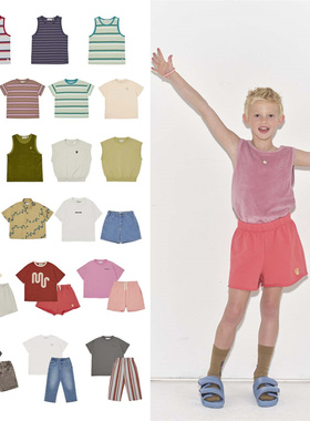 现货▲英国 Main Stroy 26春夏新款儿童日常休闲背心T恤裤子