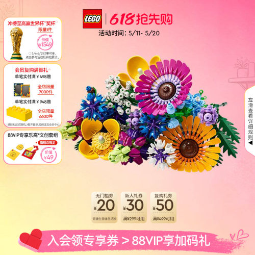 乐高10313繁花永生花积木玩具