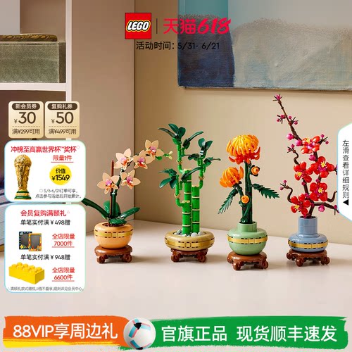 乐高10343典雅兰永生花积木