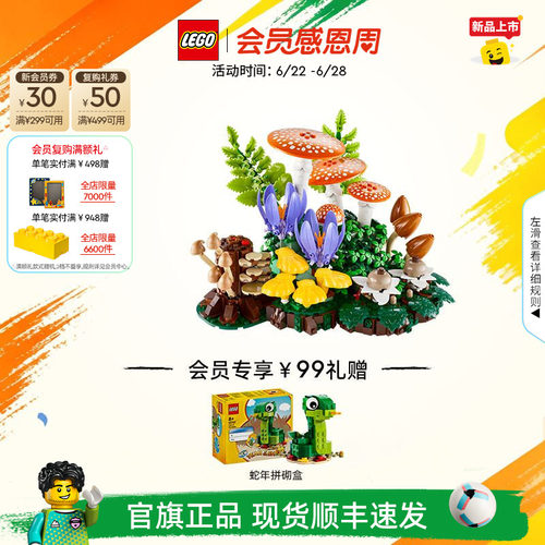 乐高11505林间蘑菇积木