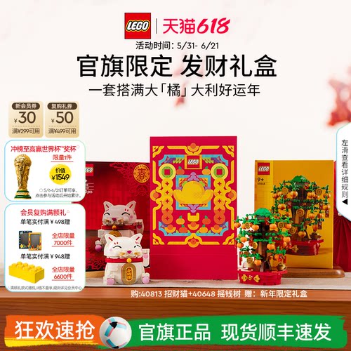 乐高40813发财礼盒积木玩具