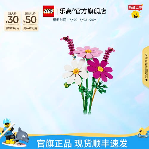 乐高11514波斯菊积木玩具