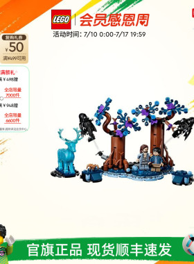 乐高官方旗舰店76475哈利波特禁林守护神咒积木儿童益智玩具礼物