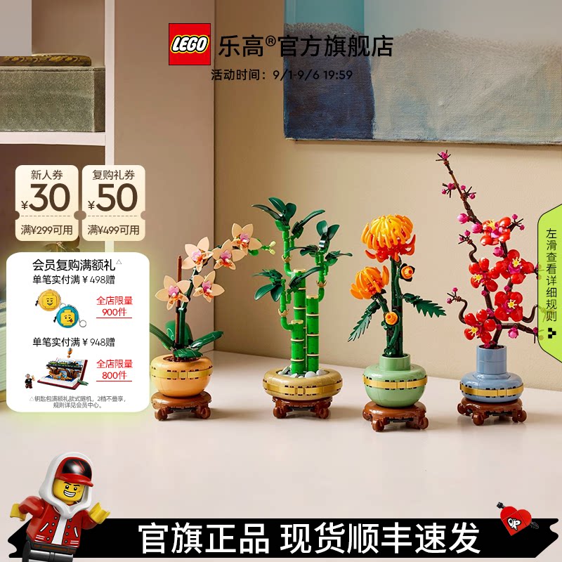乐高10343典雅兰永生花积木图片