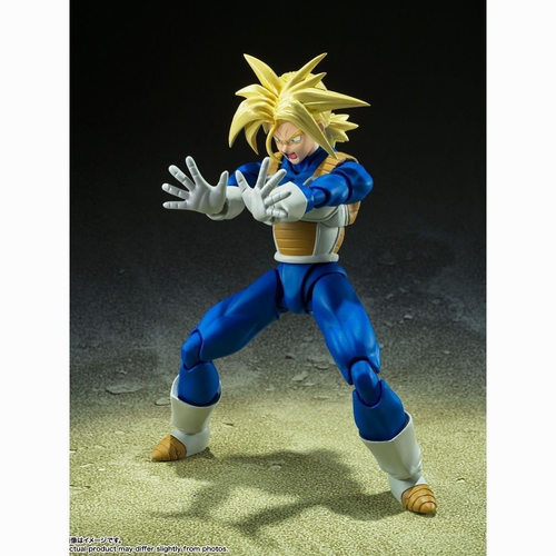 万代 65163 SHF 龙珠 赛亚人 特兰克斯 身体隐藏超级力量可动手办