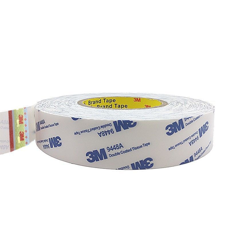 3M9448A白色双面胶 强力超粘超薄透明无痕耐高温手机屏幕维修胶带