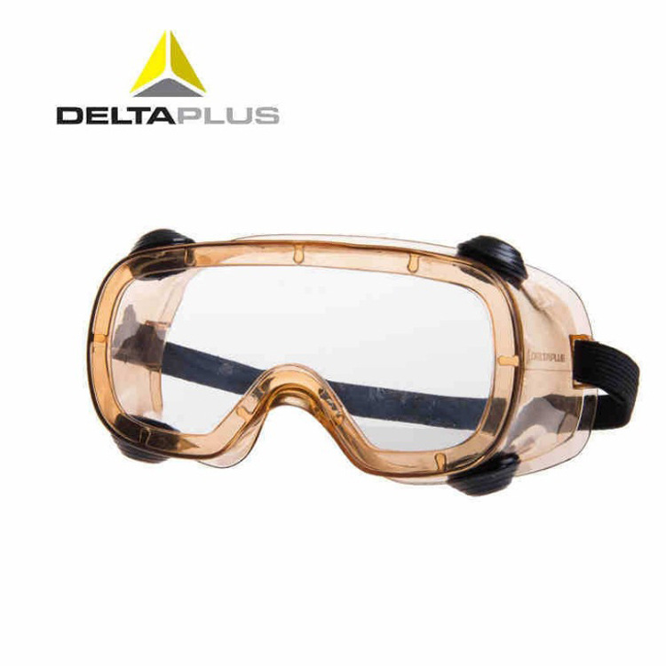 代尔塔 101100 透明PC防化护目镜 防冲击防尘防喷溅间接通风眼罩