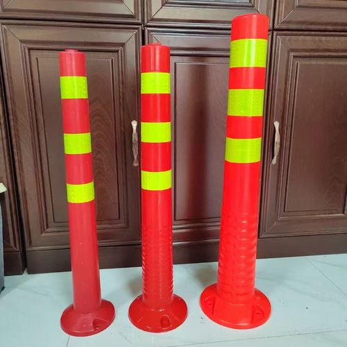 pu立柱警示柱PE道路分流柱不倒翁防撞柱隔离桩反光塑料诱导弹