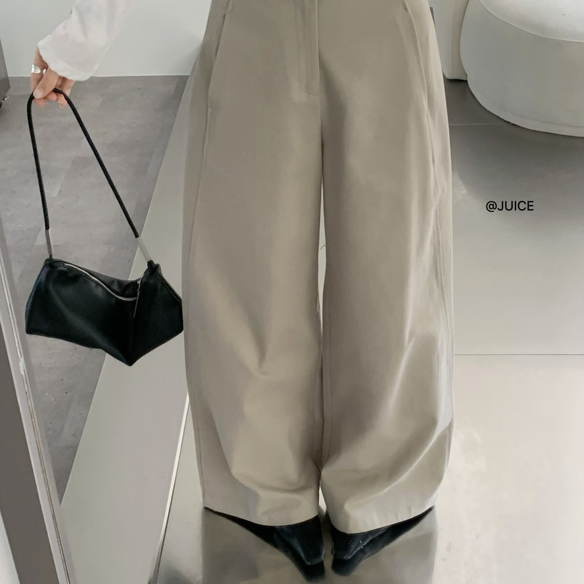 韩系宽松直筒休闲长裤