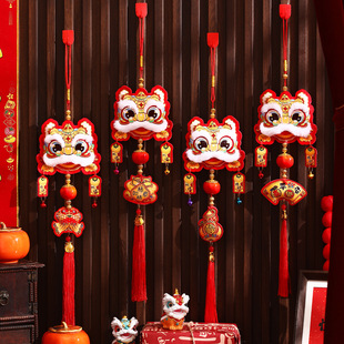 新年醒狮挂件2026马年新款过年客厅福字挂饰春节用品年货批货装饰