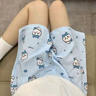 夏季 卡通ins睡裤 宽松休闲日系云朵棉小八短裤 吉伊卡哇短裤