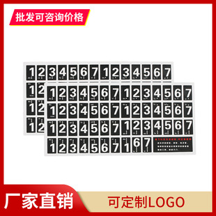 886154钢琴电子琴手卷钢琴通用键盘纸指法音标音名音阶简谱贴纸