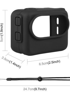 PULUZ胖牛适用影石Insta360GO3拇指防抖相机电池盒硅胶保护套