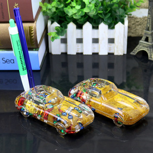 汽车模型入油笔插摆件车型创意家居礼品学生礼品店笔筒