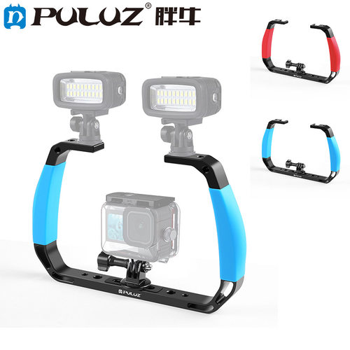 PULUZ胖牛适用GoPro运动相机潜水支架DJIaction4拓展手持潜水支架