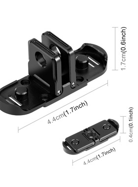 PULUZ胖牛适用GoProHERO12/11/10/9BlackMax磁吸快拆折叠底座