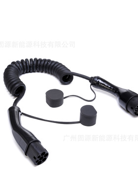 TYPE2toTYPE2欧标充电枪双枪弹簧线双头枪16A/32A单相三相480V