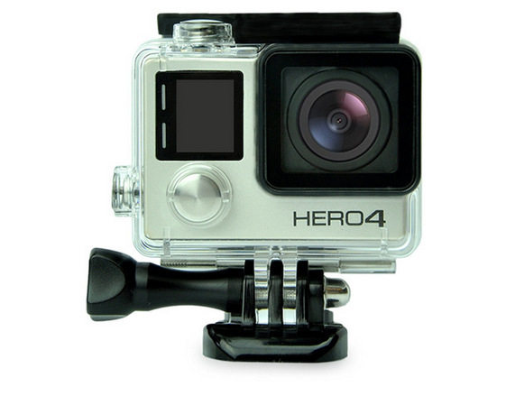 goprohero4/3+防水壳保护壳防水罩gopro4/3+配件保护框外框